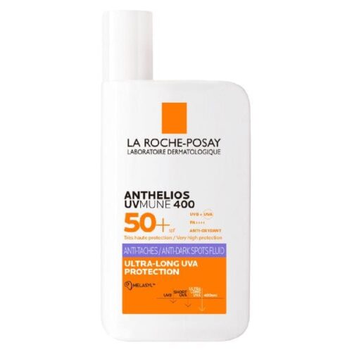 אנתליוס פלואיד תחליב פנים להגנה מהשמש +SPF50 נגד כתמים כהים la roche posay