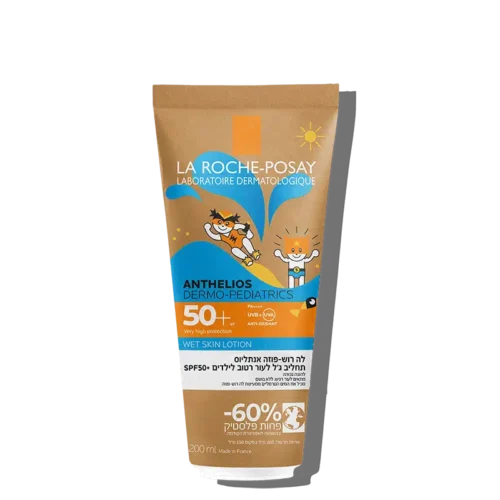 אנתליוס ווט סקין לילדים תחליב ג'ל SPF50+‎ לעור רטוב la roche posay