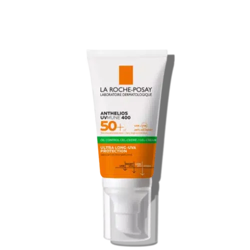 אנתליוס UVMUNE400 קרם ג'ל SPF50+‎ להפחתת מראה ברק la roche posay (ללא אריזה)