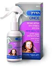הדרין ONCE בתרסיס (250 מ"ל) - משמיד כינים וביצי כינים בטיפול אחד