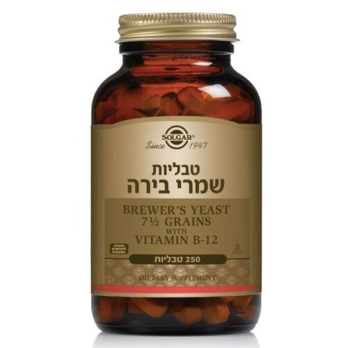 שמרי בירה בתוספת ויטמין B12 סולגאר SOLGAR