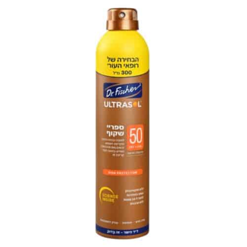 אולטרסול ספריי רציף שקוף SPF50 -דר פישר
