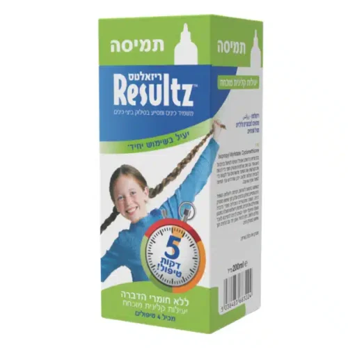 תמיסה להשמדת כינים וסילוק ביצי כינים - ריזאלטס  RESULTZ