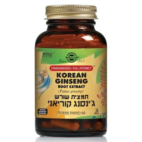 תמצית ג'ינסנג קוריאני  סולגאר SOLGAR