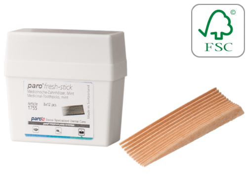 קיסמי שיניים מעץ בטעם מנטה מרענן 1755 Fresh Sticks פארו