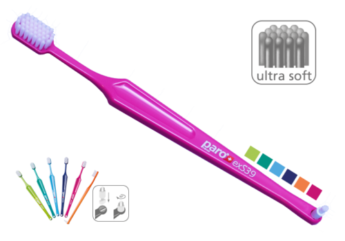 מברשת שיניים רכהultra soft, 5 שורות סיבים ומברשת אינטרספייס S39 715 פארו