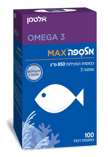 אלספה MAX מקס | אלטמן | 100 כמוסות רכות